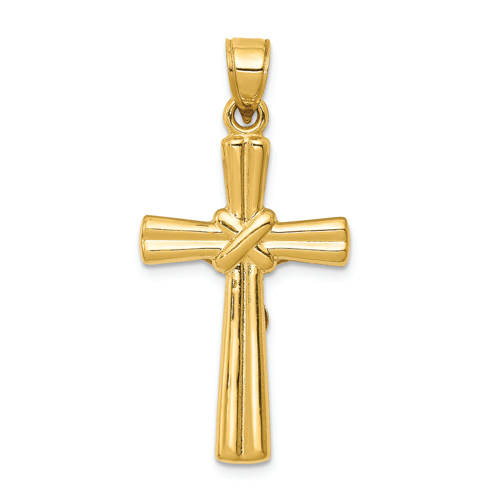FJC Finejewelers 14k Yellow Gold Reversible Crucifixcross Charm