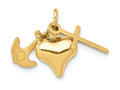 FJC Finejewelers 14k Yellow Gold Faith  Hope And Charity Charm