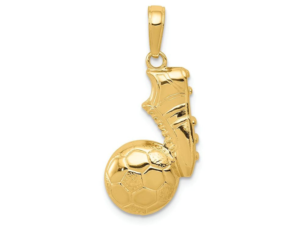 FJC Finejewelers 14k Yellow Gold Soccer Ball And Shoe Charm