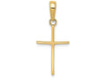 FJC Finejewelers 14k Yellow Gold Polished Cross Charm