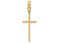 FJC Finejewelers 14k Yellow Gold Polished Cross Charm