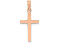 FJC Finejewelers 14k Rose Gold Beveled Cross with Square Tips Charm