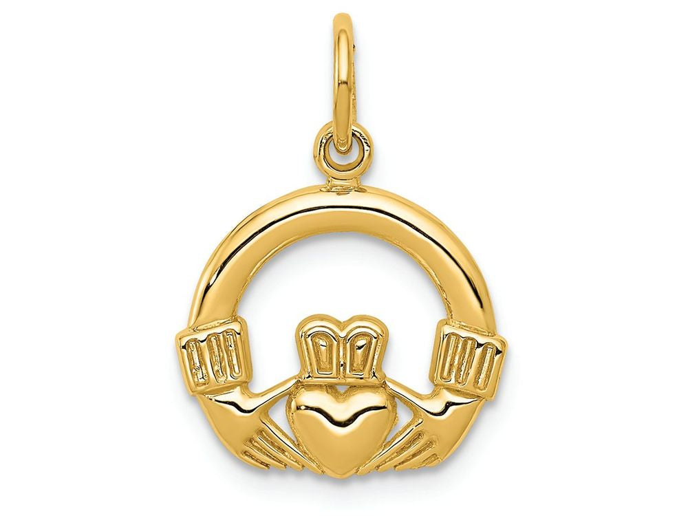 FJC Finejewelers 14k Yellow Gold Claddagh Charm