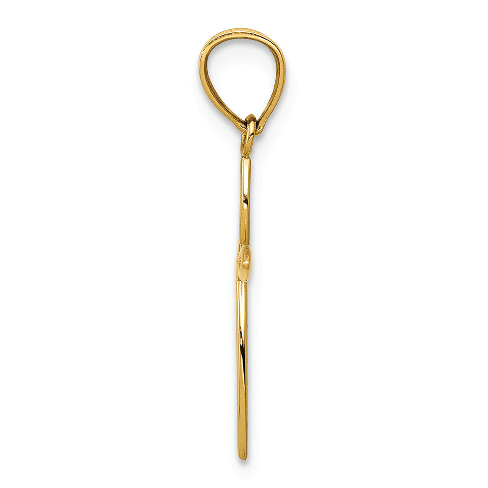 FJC Finejewelers 14k Yellow Gold Passion Cross Charm