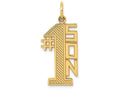 FJC Finejewelers 14k Yellow Gold #1 Son Charm