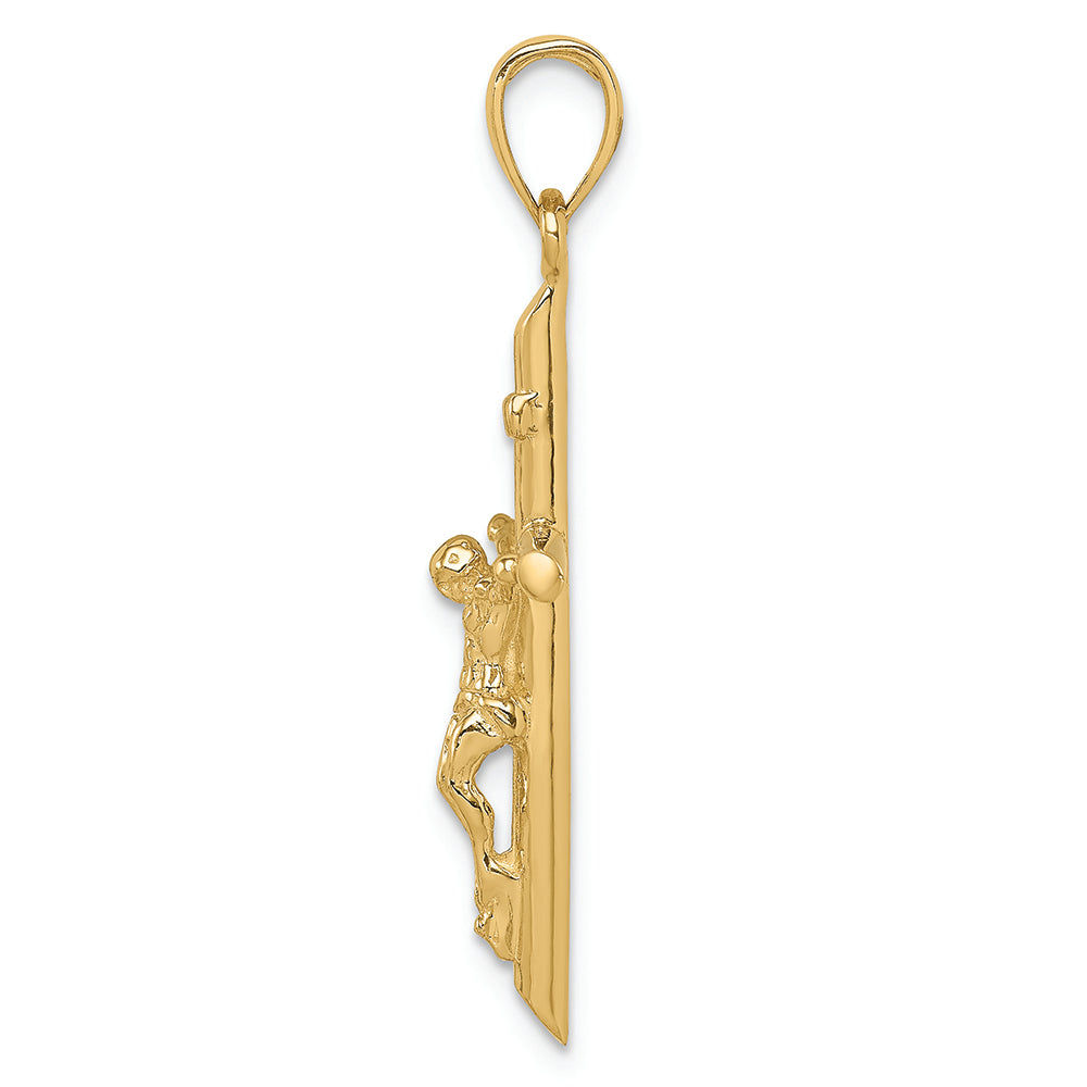FJC Finejewelers 14k Yellow Gold Inri Crucifix Charm