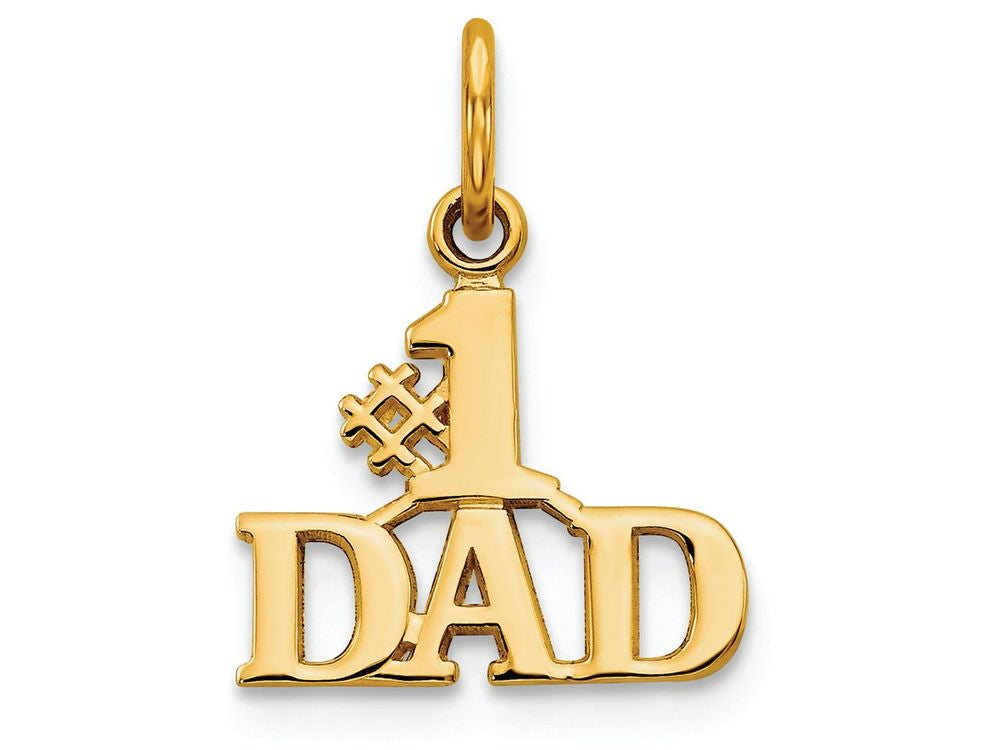 FJC Finejewelers 14k Yellow Gold #1 Dad Charm