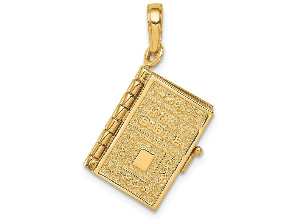 FJC Finejewelers 14k Yellow Gold Lord's Prayer Bible Charm