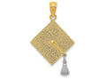 FJC Finejewelers 14k Two-tone Gold 3d Graduation Cap with Moveable Tassel Charm