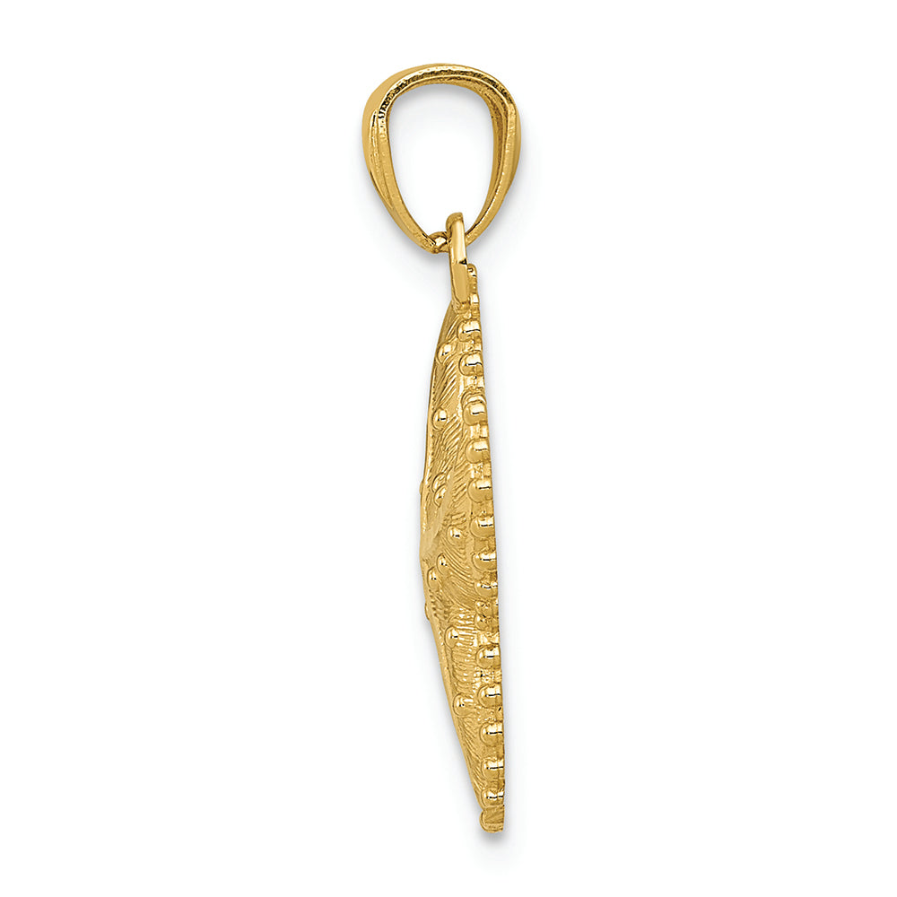 FJC Finejewelers 14k Yellow Gold Bright Cut Starfish Charm