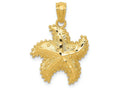 FJC Finejewelers 14k Yellow Gold Bright Cut Starfish Charm