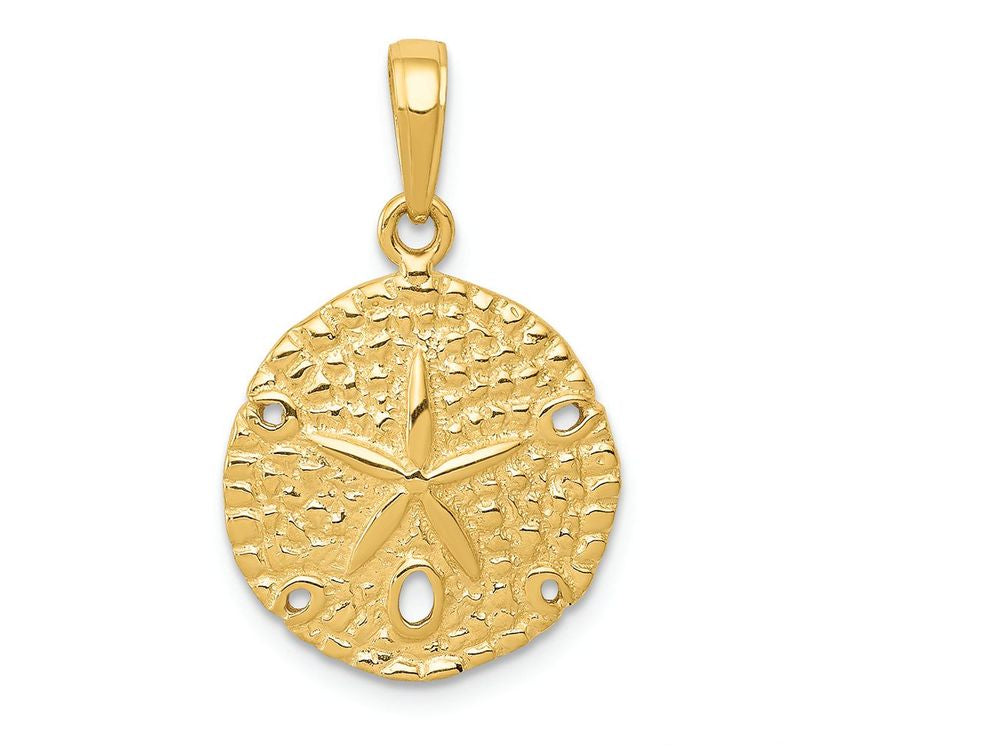 FJC Finejewelers 14k Yellow Gold Sand Dollar Charm