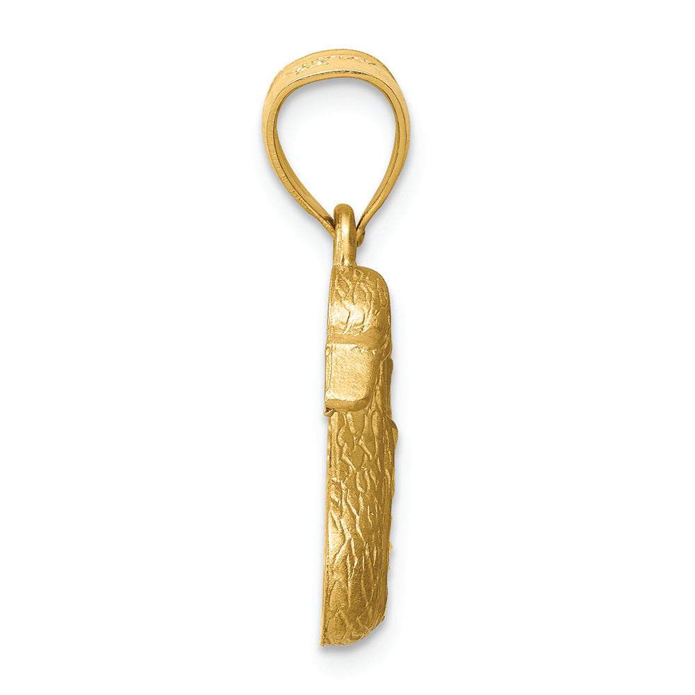 FJC Finejewelers 14k Yellow Gold Bright Cut Swan Charm