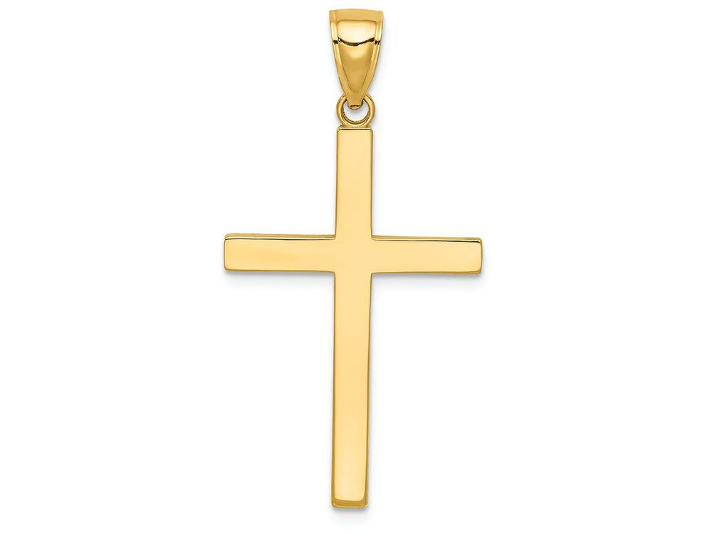 FJC Finejewelers 14k Yellow Gold Stick Cross Charm