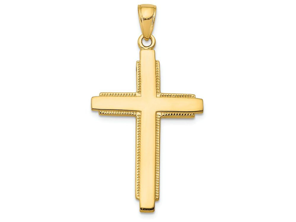 FJC Finejewelers 14k Yellow Gold Solid Cross Charm