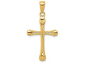 FJC Finejewelers 14k Yellow Gold Cross with Triangle Tips Charm