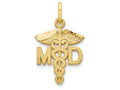 FJC Finejewelers 14k Yellow Gold M.d. Caduceus Charm