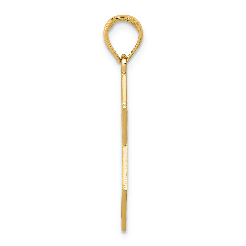 FJC Finejewelers 14k Yellow Gold Star Of David with Menorah Charm