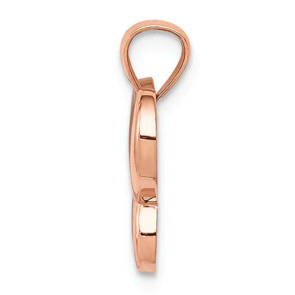 FJC Finejewelers 14k Rose Gold with Rhodium Butterfly Charm