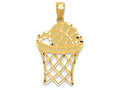 FJC Finejewelers 14k Yellow Gold Basketball Charm