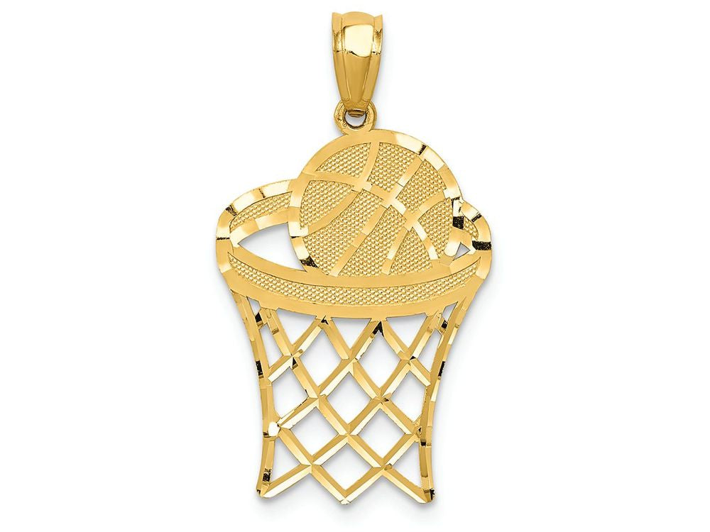 FJC Finejewelers 14k Yellow Gold Basketball Charm