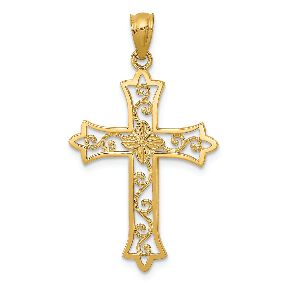 FJC Finejewelers 14k Yellow Gold Cross Charm