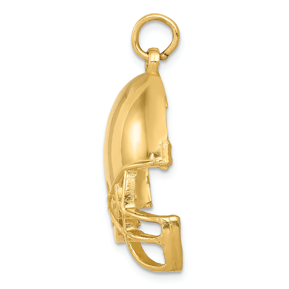 FJC Finejewelers 14k Yellow Gold Polished Football Helmet Charm