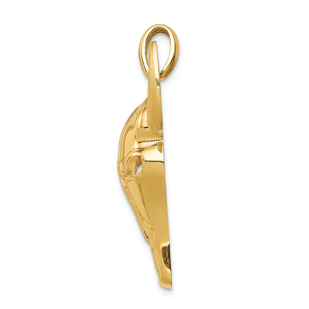 FJC Finejewelers 14k Yellow Gold Steer Skull Charm