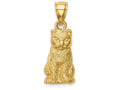 FJC Finejewelers 14k Yellow Gold Cat Charm