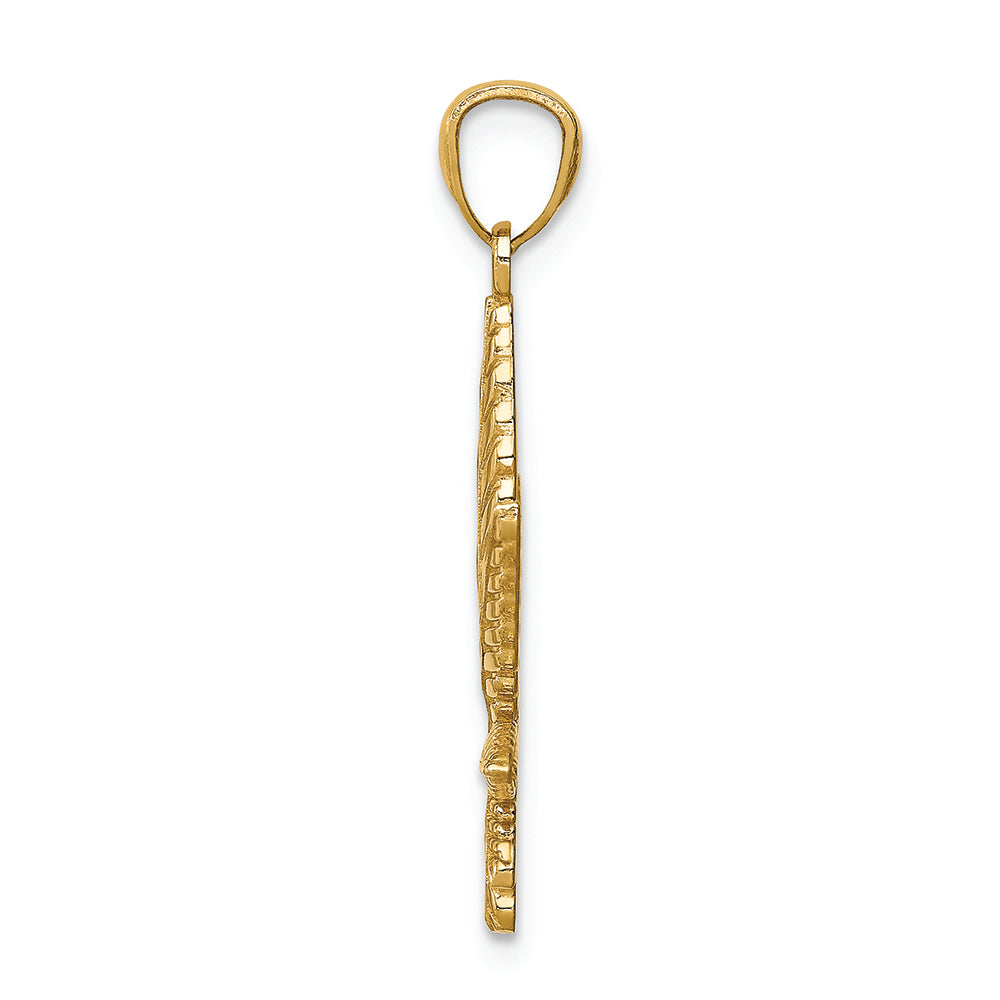 FJC Finejewelers 14k Yellow Gold Leaf Charm
