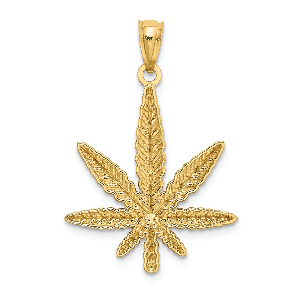FJC Finejewelers 14k Yellow Gold Leaf Charm