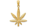 FJC Finejewelers 14k Yellow Gold Leaf Charm