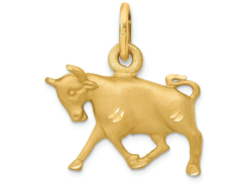 FJC Finejewelers 14k Yellow Gold Taurus Zodiac Charm