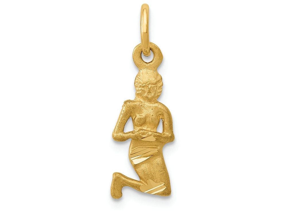 FJC Finejewelers 14k Yellow Gold Virgo Zodiac Charm