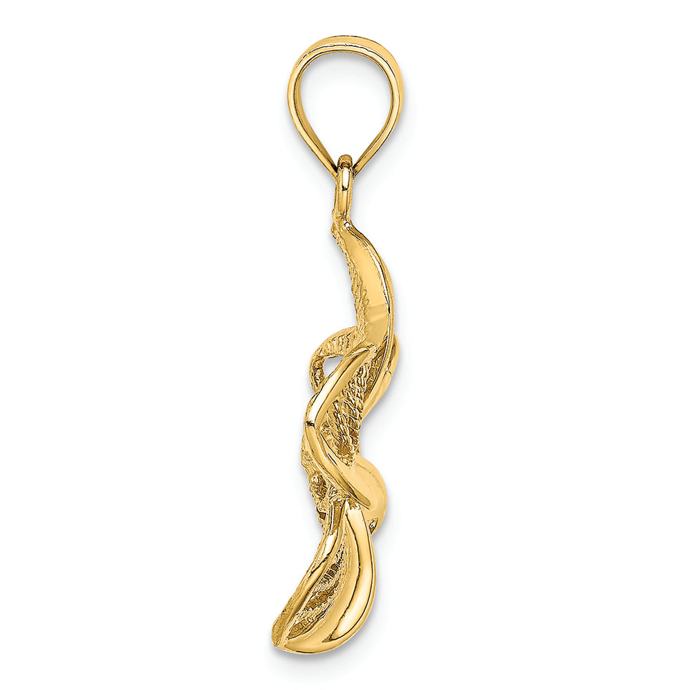 FJC Finejewelers 14k Yellow Gold Plumeria Flower Charm