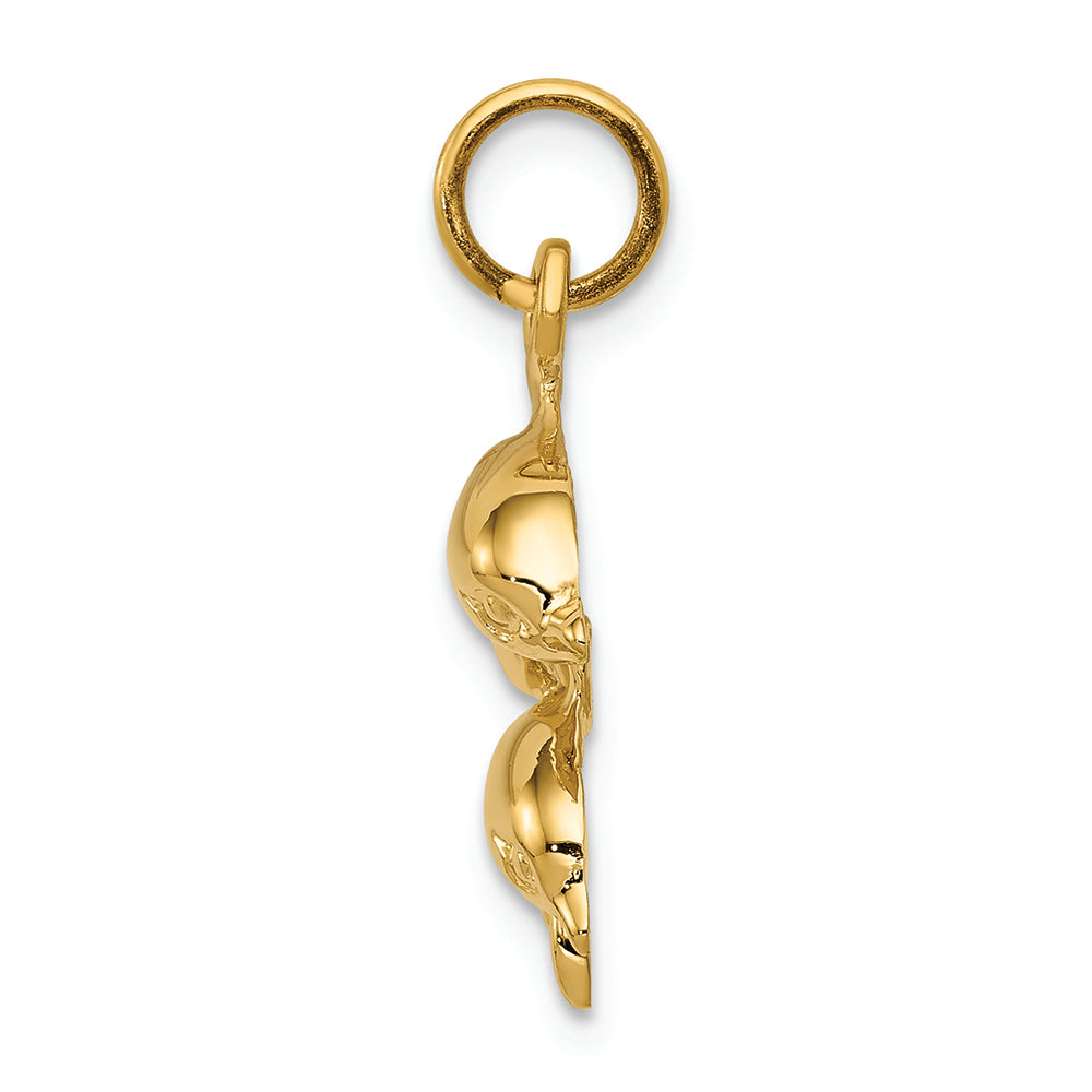 FJC Finejewelers 14k Yellow Gold Dolphin Charm