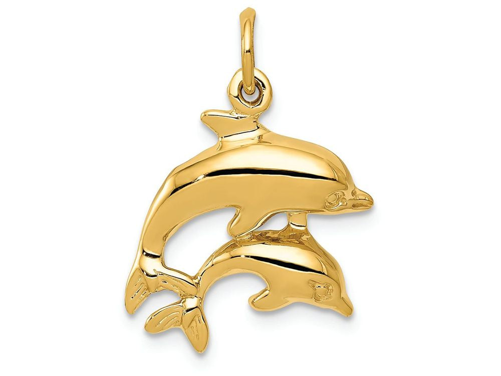 FJC Finejewelers 14k Yellow Gold Dolphin Charm