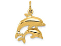 FJC Finejewelers 14k Yellow Gold Dolphin Charm