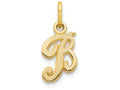 FJC Finejewelers 14k Yellow Gold Casted Initial B Charm