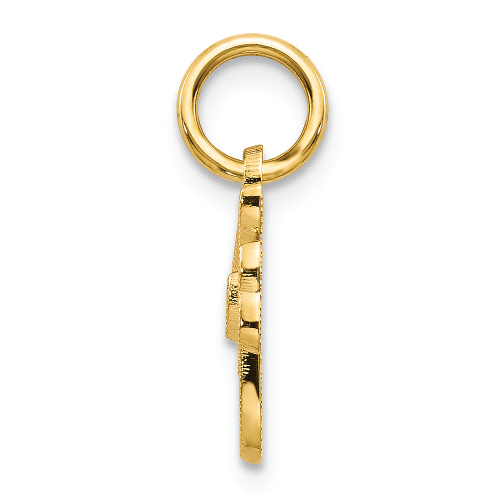 FJC Finejewelers 14k Yellow Gold Casted Initial F Charm