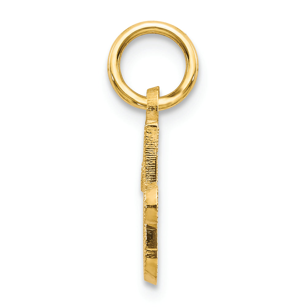 FJC Finejewelers 14k Yellow Gold Casted Initial J Charm