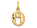 FJC Finejewelers 14k Yellow Gold Initial O Charm