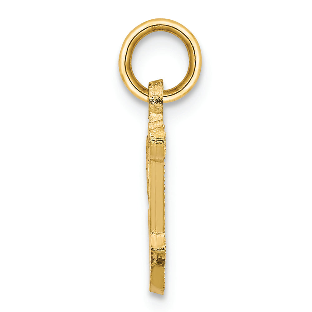 FJC Finejewelers 14k Yellow Gold Initial V Charm