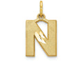 FJC Finejewelers 14k Yellow Gold Initial N Charm