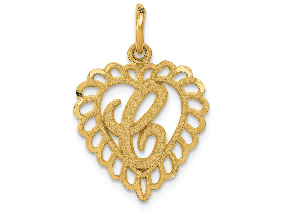 FJC Finejewelers 14k Yellow Gold Initial C Charm