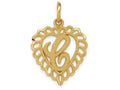 FJC Finejewelers 14k Yellow Gold Initial C Charm