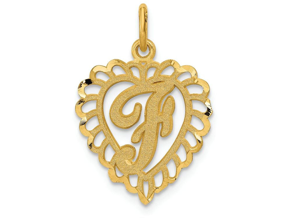 FJC Finejewelers 14k Yellow Gold Initial F Charm
