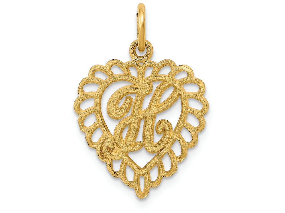 FJC Finejewelers 14k Yellow Gold Initial H Charm