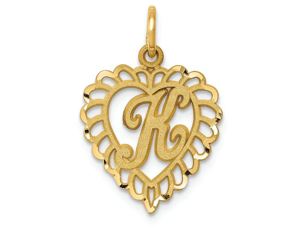 FJC Finejewelers 14k Yellow Gold Initial K Charm