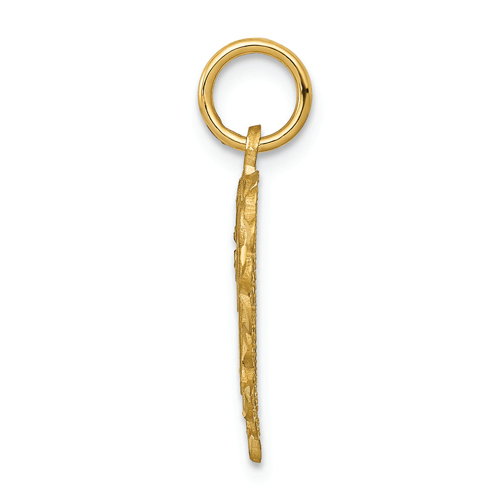 FJC Finejewelers 14k Yellow Gold Initial V Charm